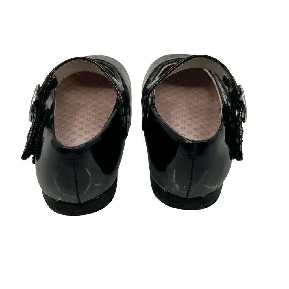 Stride Rite Black Patent Camila MJ Mary Janes Size 5.5 Toddler Girl's